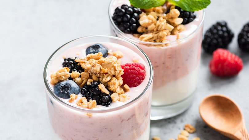 Eating foods like Greek yoghurt, fruit and nuts will trigger the “full” hormone.