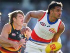 Jamarra Ugle-Hagan is off to the Gold Coast and has thanked the Western Bulldogs for the move. (Matt Turner/AAP PHOTOS)