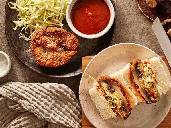 Japanese cuisine was the inspiration for Courtney’s mushroom sando.