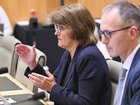CANBERRA, AUSTRALIA  - NewsWire Photos - October 10, 2025: Governor of the Reserve Bank of Australia, Michele Bullock appears at the Supplementary Budget Estimates, 2025-26 Economics Legislation Committee at Parliament House in Canberra. NewsWire / Martin Ollman