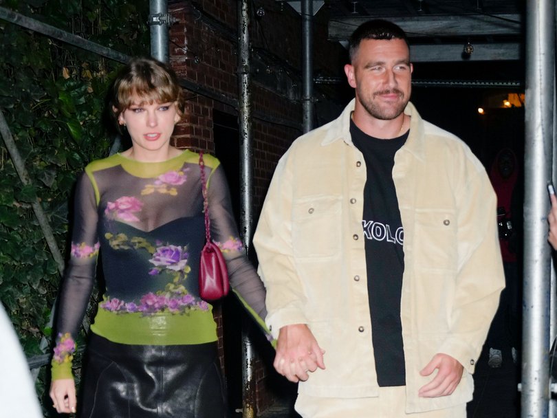 Taylor Swift and Travis Kelce.
