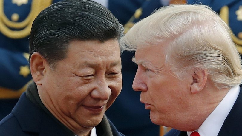 Chinese President Xi Jinping and US President Donald Trump. Their countries are locked in heated disagreements over trade and security. AP