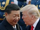 Chinese President Xi Jinping and US President Donald Trump. Their countries are locked in heated disagreements over trade and security. AP