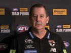 Ross Lyon denies St Kilda “reneged” on the Leek Aleer deal and has defended the his club’s decision not to recruit him.