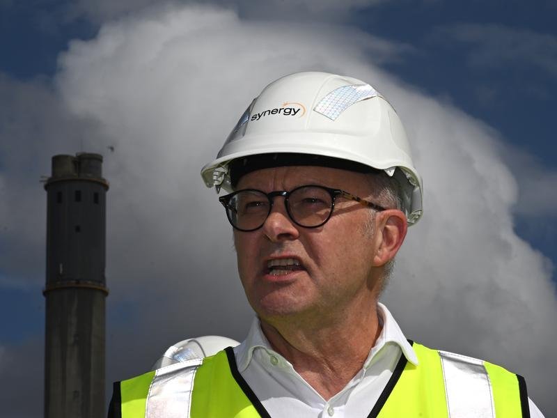 Anthony Albanese has detailed plans for a critical minerals reserve to stockpile mining products. (Lukas Coch/AAP PHOTOS)