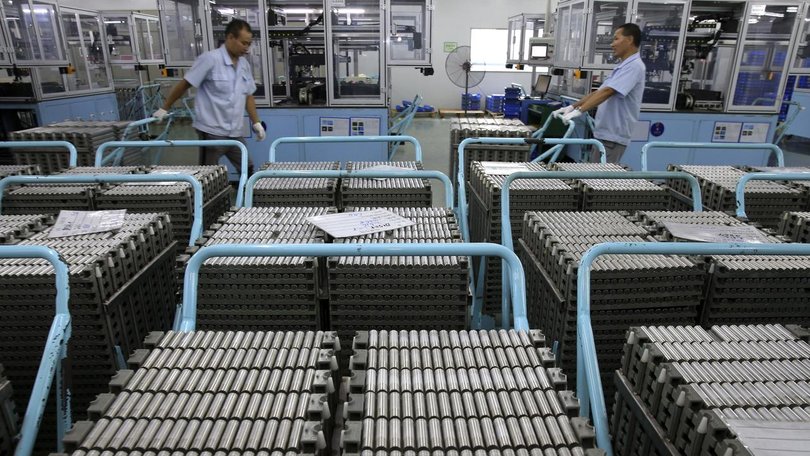China dominates the processing of critical minerals and production of lithium-ion batteries. (AP PHOTO)