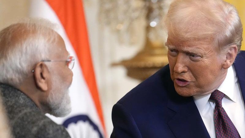 Donald Trump says he is not happy with India's PM Narendra Modi buying oil from Russia.