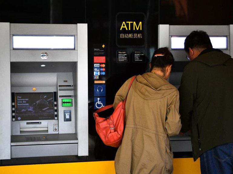 The number of ATMs across the country has halved in the space of eight years. 