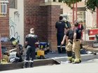 Emergency services locked down an Australia Post facility as workers who handled a suspicious package were hospitalised.