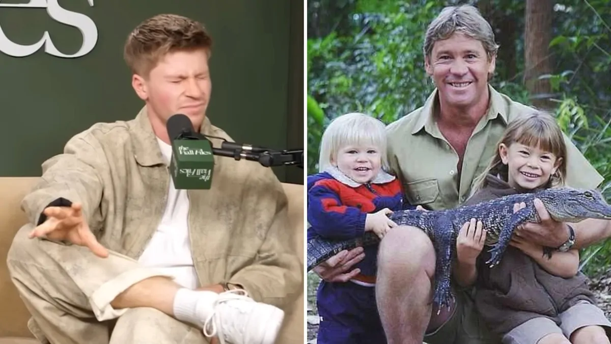 Robert Irwin breaks down in tears during heartfelt interview as he ...