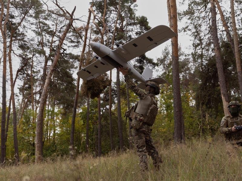 Drones play a major role in the war in Ukraine conflict, used by both Ukrainian and Russian forces. (AP PHOTO)