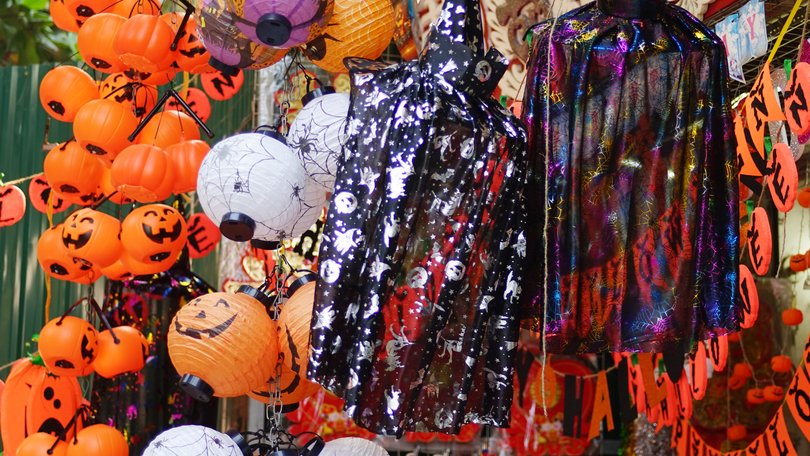 Some parents are calling for shops to move their Halloween displays to a designated area so parents can choose if their children go in.