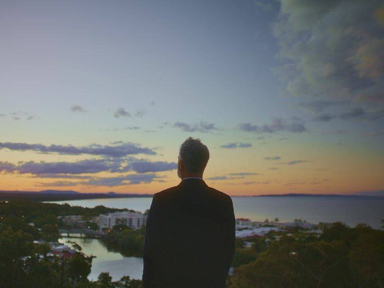 "I'd just never seen anything like this before, I called it Skyfall because when you stand on the edge looking over all of Noosa, you feel like you could literally fall into the sky. The site was large enough for a piece for me and a piece for someone else." - The vendor.