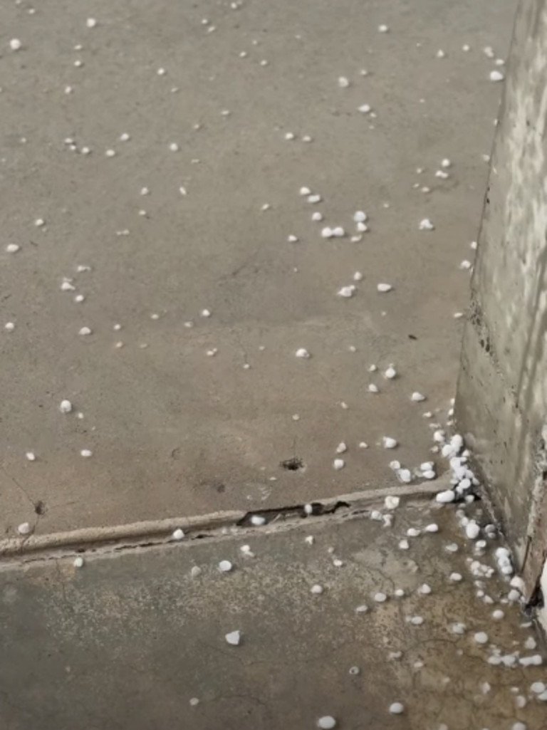 More hail is expected on Saturday. Picture: Facebook