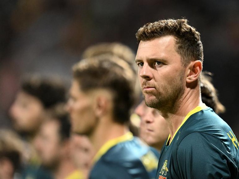 Test star Josh Hazlewood was one of the players in the video that upset Indian publications. (Darren England/AAP PHOTOS)