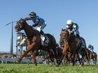 Jamie Melham riding Half Yours defeats Beau Mertens riding River of Stars in Race 9, the Sportsbet Caulfield Cup during Melbourne Racing at Caulfield Racecourse on October 18, 2025 in Melbourne, Australia. (Photo by Vince Caligiuri/Getty Images)