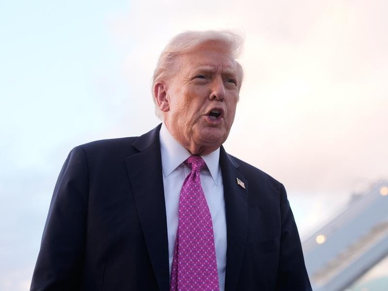 Donald Trump says the survivors of a US strike on a drug vessel are being returned to their homes. (AP PHOTO)