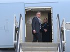 Prime Minister Anthony Albanese boards a plane to travel to Washington for a meeting with US President Donald Trump. 