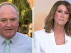 Barnaby Joyce appears on Sunrise with Natalie Barr. 7News