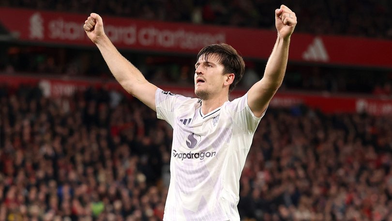 Harry Maguire’s goal won the match for Manchester United.