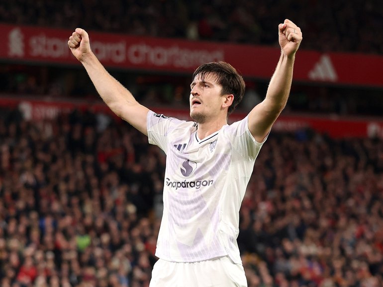Harry Maguire’s goal won the match for Manchester United.