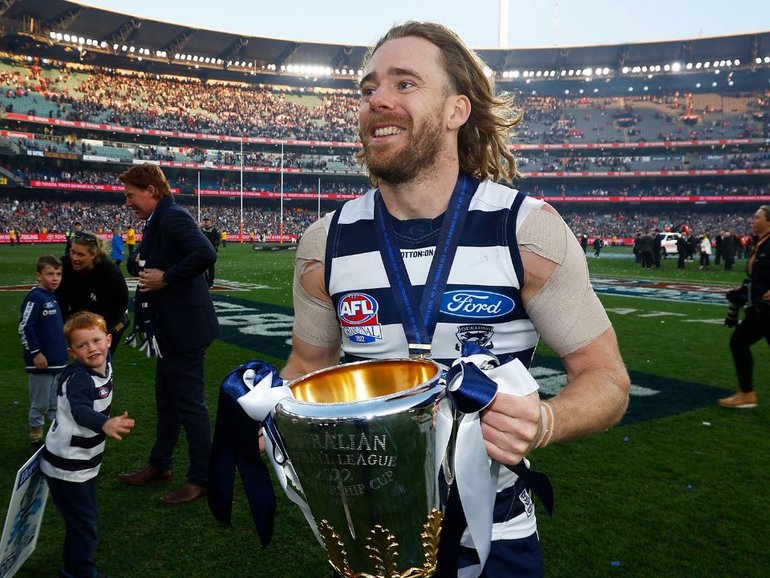 Cameron Guthrie has been delisted by Geelong. 