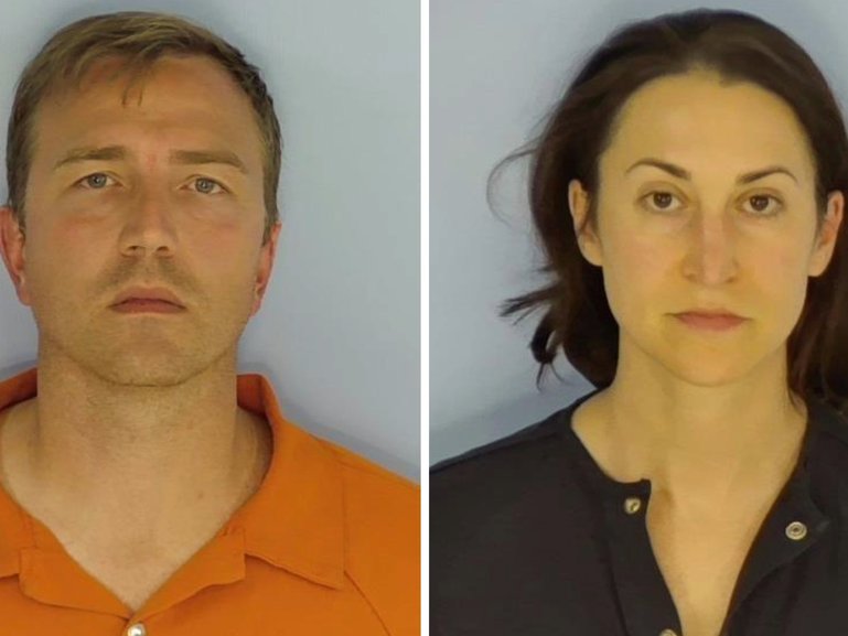 Brian Wilks, 40 and Sara Wilks, 37, were arrested after beachgoers reported they left their baby alone for nearly an hour.
