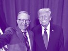Anthony Albanese and Donald Trump snap a  selfie during the PM’s recent trip to the UN in New York.