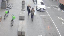 CCTV footage has emerged of the moment a 32-year-old chef was allegedly stabbed in Melbourne’s CBD.