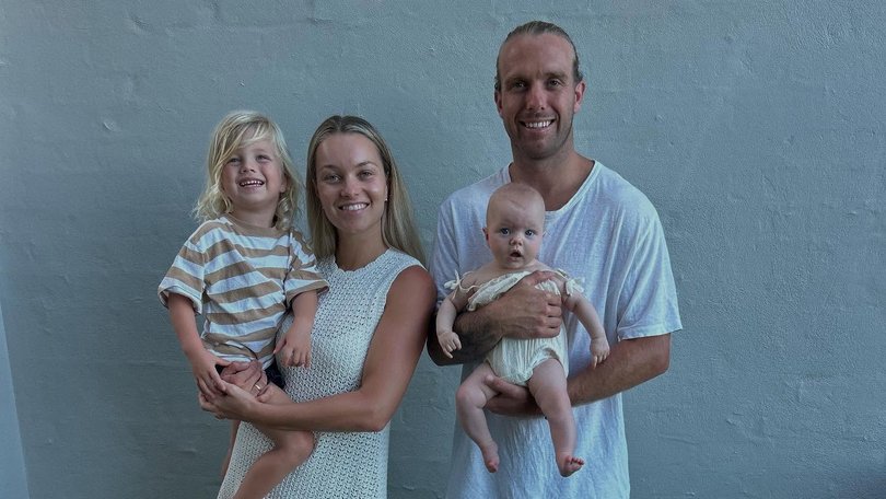 Georgie and Kane Elgey with their two children.