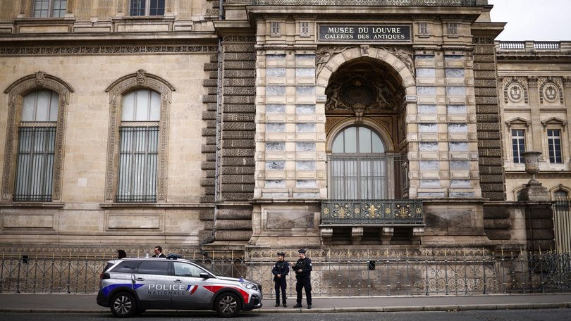 Police are continuing to pore over security footage after a robbery at the Louvre Museum in Paris.