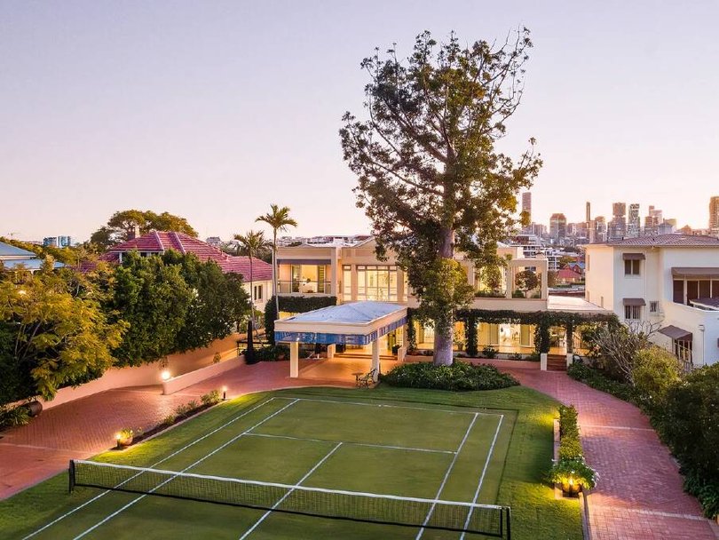 The property has a tennis court. Picture supplies