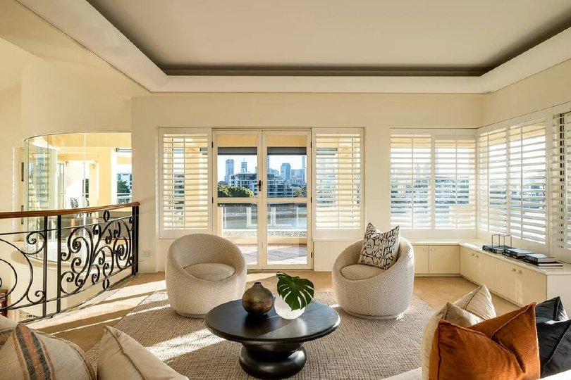 The property has multiple living areas.