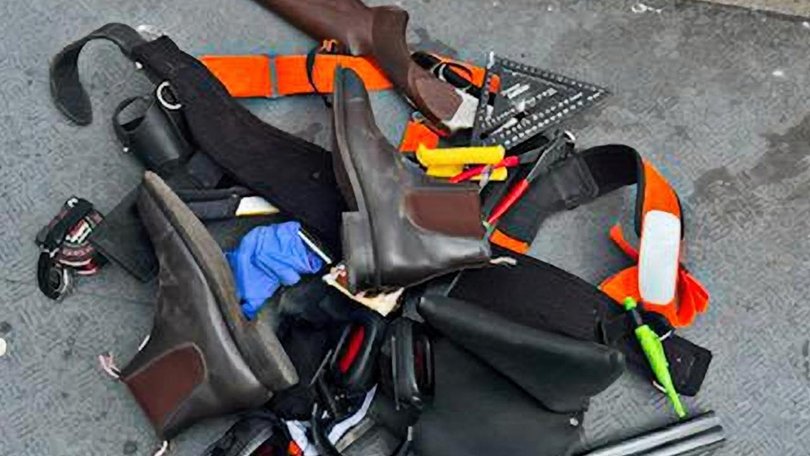 He was allegedly found with two stolen shotguns. Picture: Supplied