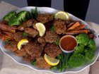 Seeded chicken nuggets