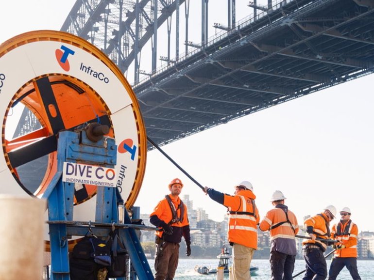 Telstra has activated the Sydney-to-Melbourne coastal connection of its internet project. (HANDOUT/TELSTRA)