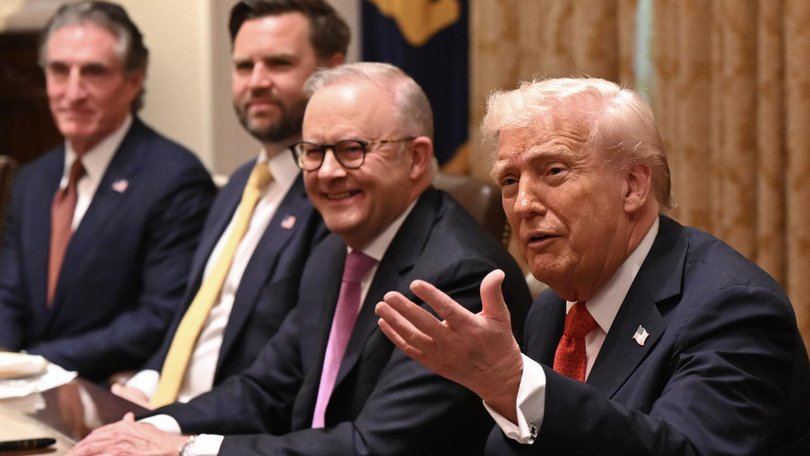 Donald Trump spoke glowingly about the AUKUS agreement during his meeting with Anthony Albanese.