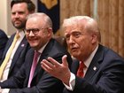 Donald Trump spoke glowingly about the AUKUS agreement during his meeting with Anthony Albanese.