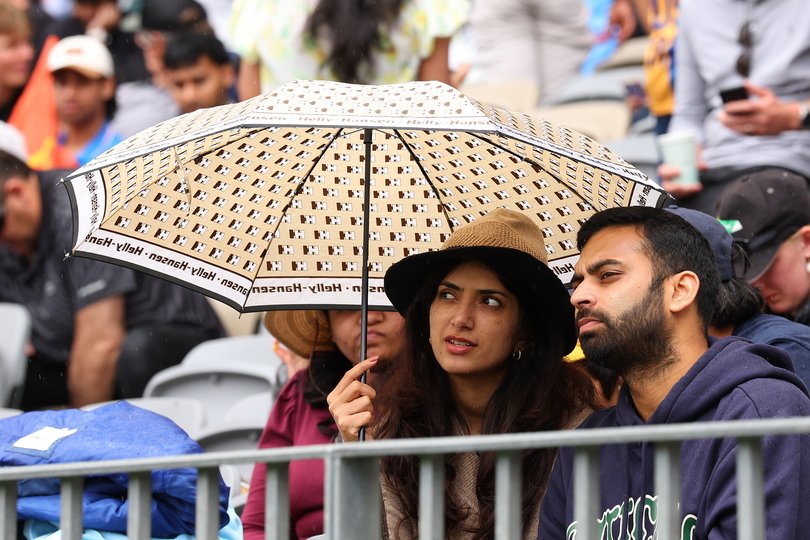 Rain did not deter India’s fans on Sunday.