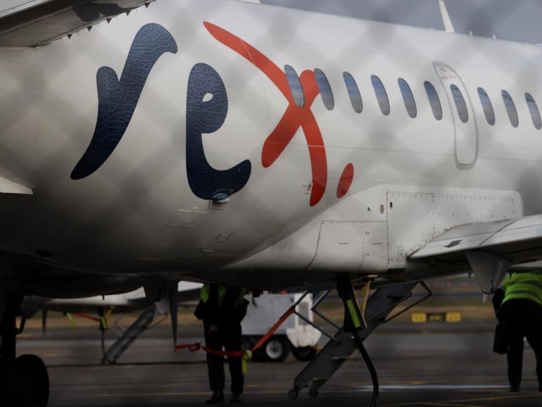 A US outfit has entered into a sales agreement to buy troubled regional airline Rex.  (Jane Dempster/AAP PHOTOS)