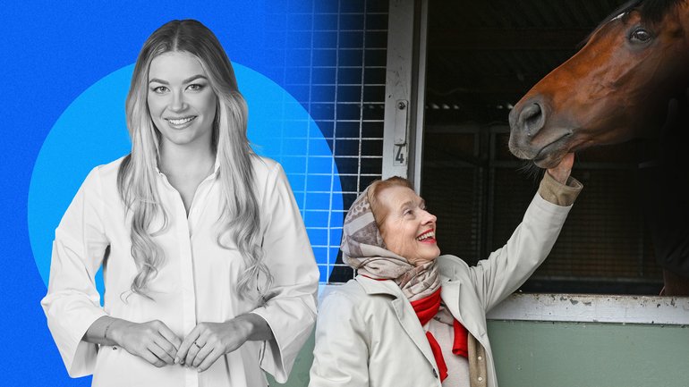 Gai Waterhouse with Sir Delius before he was scratched from the Cox Plate and Melbourne Cup..