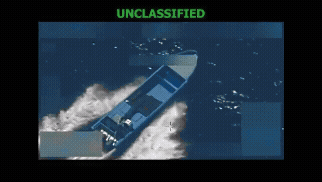 US strike drug boat in Pacific Ocean.
