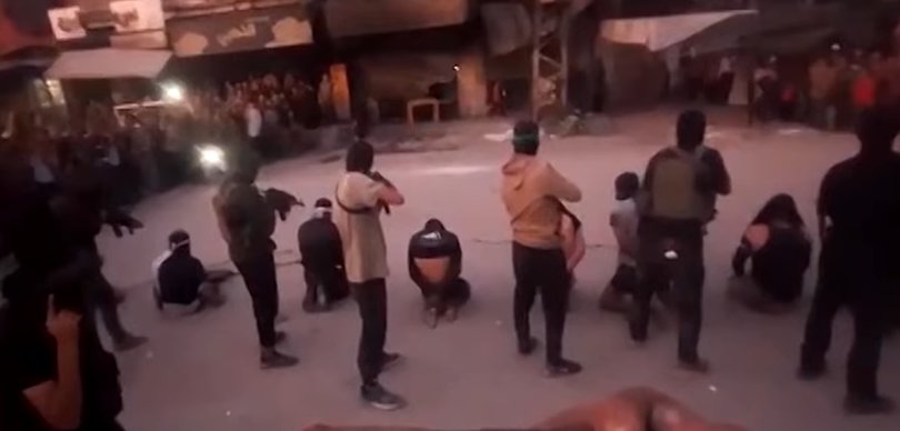 A deeply distressing video showing Hamas gunmen executing alleged collaborators in Gaza.