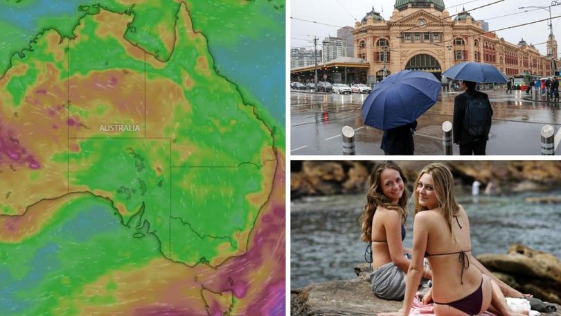 Weather warnings have been issued as destructive winds and extreme heat lash Australia's east coast.