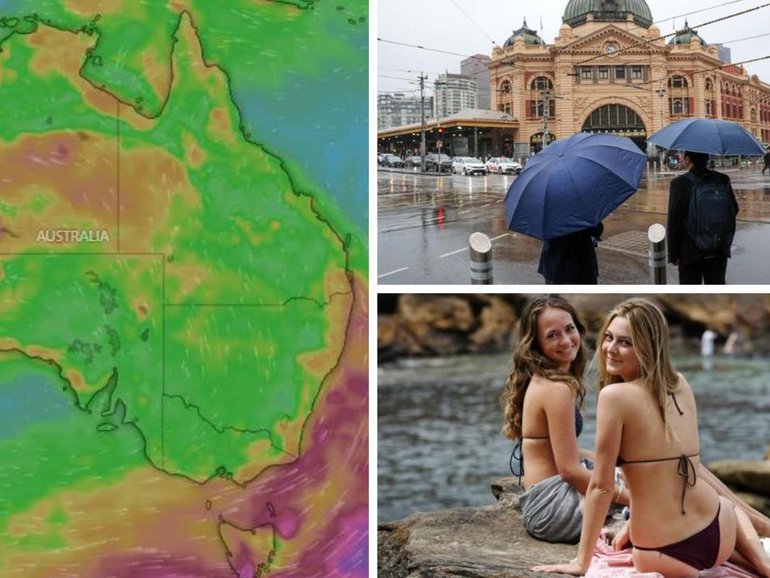 Weather warnings have been issued as destructive winds and extreme heat lash Australia's east coast.