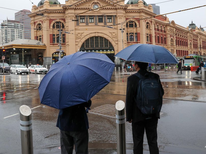 The winds reached 130km/h in the state. Picture: NewsWire/Ian Currie