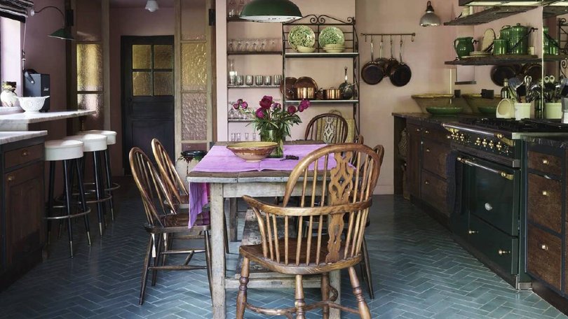 The stylish country kitchen. Pic: Savills.