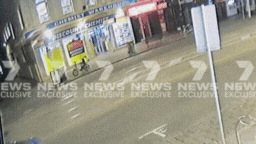 A teenager has died after falling from the back of a moving tram.