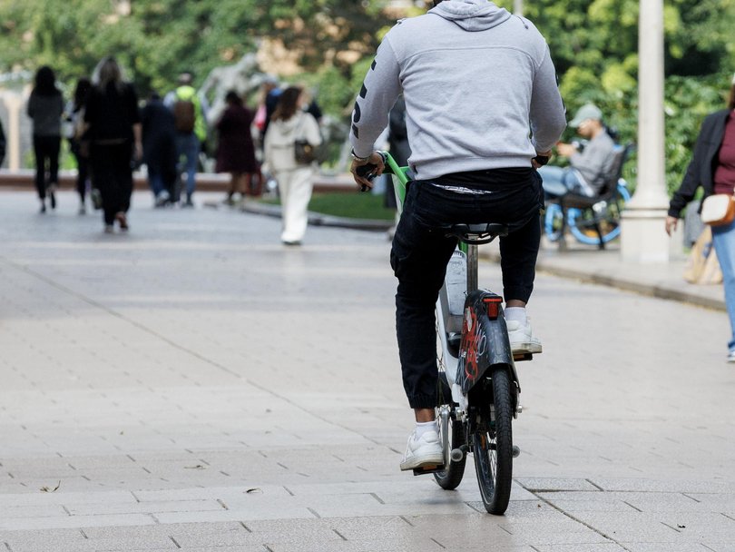 Police allege the e-bike rider fled after the collision. Picture: NewsWire / Nikki Short