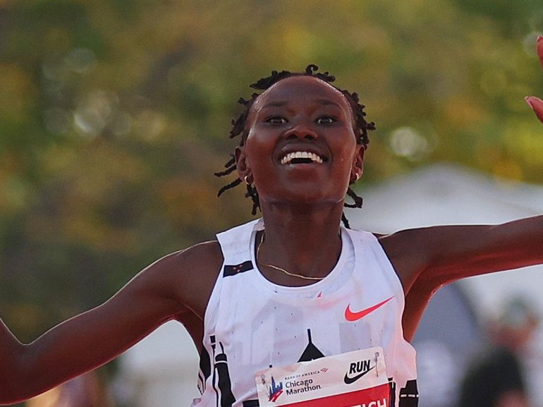Kenyan marathon runner Ruth Chepngetich has been banned for three years after admitting to anti-doping rule violations 